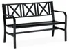 Relaxdays Gartenbank aus Metall, 2-Sitzer, robust, für Produktbild-Vorschau 11