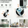 Collage of caster wheels and lifestyle shots of rooms. Podgląd zdjęcia produktu