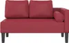 vidaXL Chaiselongue mit Kissen Weinrot Kunstleder Produktbild-Vorschau 3