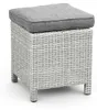 Hocker Dublin 40 x 40 cm | Mystic Grau | Rattan Produktbild-Vorschau 1
