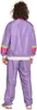 Back view of a person wearing a retro-style tracksuit. Produktbild-Vorschau