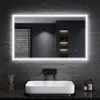 SONNI LED Badezimmerspiegel 100×60cm Kosmetik spiegel Produktbild-Vorschau 1