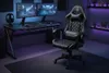 Fauteuil gaming HorseKing avec repose-pieds pivotant pour Voir les images du produit 7