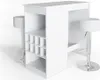 Bartisch-Set Vicco Ross Weiß 115 x 50 cm mit 2 Barhockern, Produktbild-Vorschau 1
