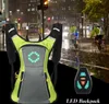 LED-Blinker-Rucksack IPX5 Wasserdichter reflektierender Produktbild-Vorschau 4