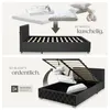 tectake® Čalouněná postel Venice v sametovém vzhledu s Náhled obrázku produktu 7