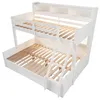 Etagenbett 90x200 + 140x200 cm mit LED, offenen Produktbild-Vorschau 11