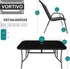 VORTIVO 7-teiliges Gartenmöbel-Set für 6 Personen – Produktbild-Vorschau 3