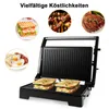 Kontaktgrill Tischgrill, Panini & Sandwich Maker, doppelte Produktbild-Vorschau 4