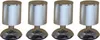 4er Set Möbelfuß Aluminium Matt 10cm - höhenverstellbar Produktbild-Vorschau 1
