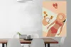 MuchoWow® Poster Frauen - Hut - Pantoffeln - Strand 80x120 Produktbild-Vorschau 2