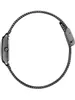 A side view of a watch with a metal mesh band against a white background. Voir les images du produit