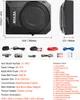 A product image showing a car subwoofer with dimensions and package contents listed. Anteprima dell’immagine prodotto