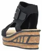 Rieker Damen Keil-Sandaletten Schwarz Voir les images du produit 24