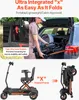 VEVOR scooter elettrico pieghevole a 4 ruote, scooter di Anteprima dell’immagine prodotto 3