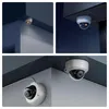 Collage of three images showing Reolink dome security cameras mounted in different indoor and outdoor settings, at night and during the day. Anteprima dell’immagine prodotto