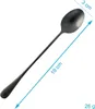Intirilife set di 6 cucchiai in acciaio inox nero - Anteprima dell’immagine prodotto 2