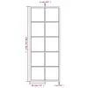 vidaXL Nástěnné zrcadlo 2 ks černé 100x40 cm kovové Náhled obrázku produktu 7