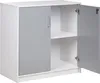 BELIANI Büroschrank Hellgrau / Weiß 80 x 80 x 40 cm Produktbild-Vorschau 5