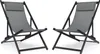Mondeer Lot de 2 chaises longues de jardin pliables avec Voir les images du produit 12