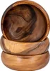 3er Set Snackschale Holz Akazie 15x4cm Rund Schale Produktbild-Vorschau 1