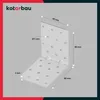 KOTARBAU® 25 Stk. Winkelverbinder 80x80x60mm verzinkter Produktbild-Vorschau 3