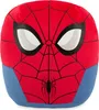 A close-up, front-facing view of a Spiderman plush pillow. Náhled obrázku produktu