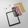 Gerahmtes Poster - Schwarzer Rahmen - Blumen Schmetterling Produktbild-Vorschau 4
