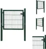 vidaXL Zauntor Stahl Grün 105x150 cm -  Gartentore Produktbild-Vorschau 1