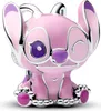 A pink and purple charm shaped like a cartoon character, with silver accents. Podgląd zdjęcia produktu