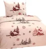 Hochwertige Biber Bettwäsche Baumwolle Winterlandschaft Produktbild-Vorschau 1