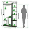 WISFOR Kledingrek met kledingstang, 7 planken, schoenenrek, Productafbeelding-voorbeeld 10
