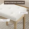 HOMCOM Leinen Sitzhocker, Polsterbank, Fußbank mit Produktbild-Vorschau 4