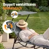 Sonnenliege klappbar mit Gesichtsaussparung – verstellbare Produktbild-Vorschau 5