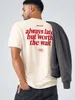 Herren T-Shirt Backprint - always late - Oversized Relaxed Produktbild-Vorschau 5