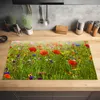 KitchenYeah© Herdabdeckplatte Frühling - Blumen - Rot - Produktbild-Vorschau 2