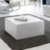 FineBuy Couchtisch MONOBLOC Holztisch Weiß 60 cm Produktbild-Vorschau 1