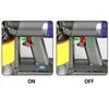 Two images of a vacuum cleaner part showing the ON and OFF states. Produktbild-Vorschau