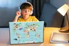 MuchoWow® Laptop Aufkleber Sticker Cover Weltkarte - Kinder Produktbild-Vorschau 3