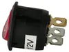 Interruttore a bilanciere 12 V – rotondo – con LED rosso – Anteprima dell’immagine prodotto 2