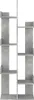 A tall, narrow, concrete-gray bookshelf with multiple shelves. Produktbild-Vorschau