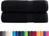 vidaXL Premium-Handtücher SOLUND 2 Stk. Schwarz 50x100 cm Produktbild-Vorschau 1