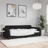 vidaXL Tagesbett Schwarz 90x200 cm Samt Produktbild-Vorschau 2