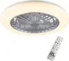 LED Deckenventilator STRALSUND Ø49cm Silber Fernbedienung Produktbild-Vorschau 19