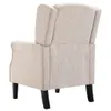 vidaXL Poltrona in tessuto beige Anteprima dell’immagine prodotto 4