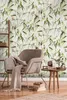 NEWROOM Tapete Beige Vliestapete Blätter - Wandbild Modern Produktbild-Vorschau 1