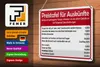 Blechschild Spruch 30x20cm Preistafel für Auskünfte Produktbild-Vorschau 3
