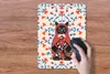 MuchoWow® Mauspad Mousepad Matrjoschka - Blumen - Katze Produktbild-Vorschau 3