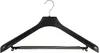 A black clothes hanger against a white background. Produktbild-Vorschau