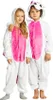 Pigiama Onesie Kigurumi Travestimento Costume Unicorno Rosa Anteprima dell’immagine prodotto 3